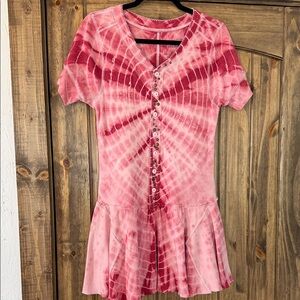 We The Free Pink Tie-Dye Dress
